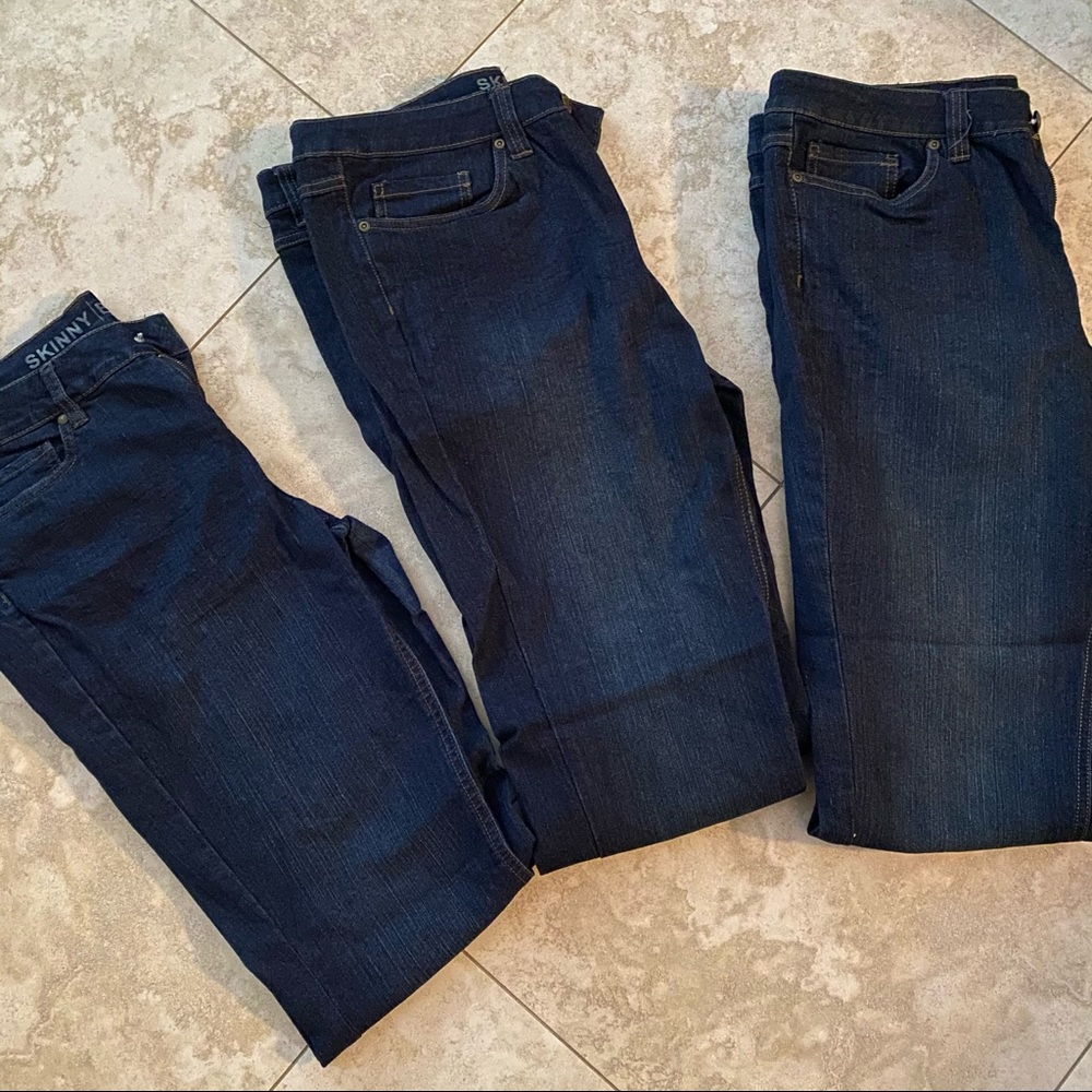 Blue skinny jeans x3